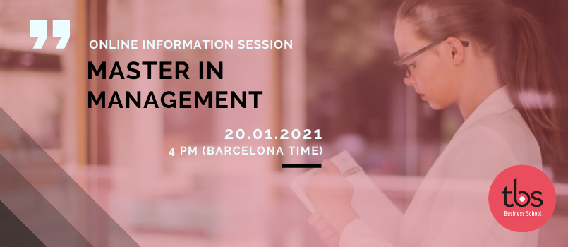 TBS MIM Online information session January 2021