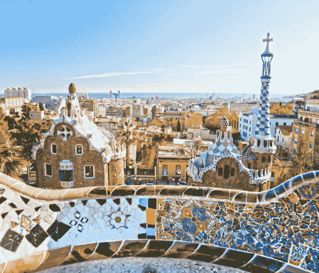 Arquitectura de Gaudi en Barcelona; ejemplo modernista