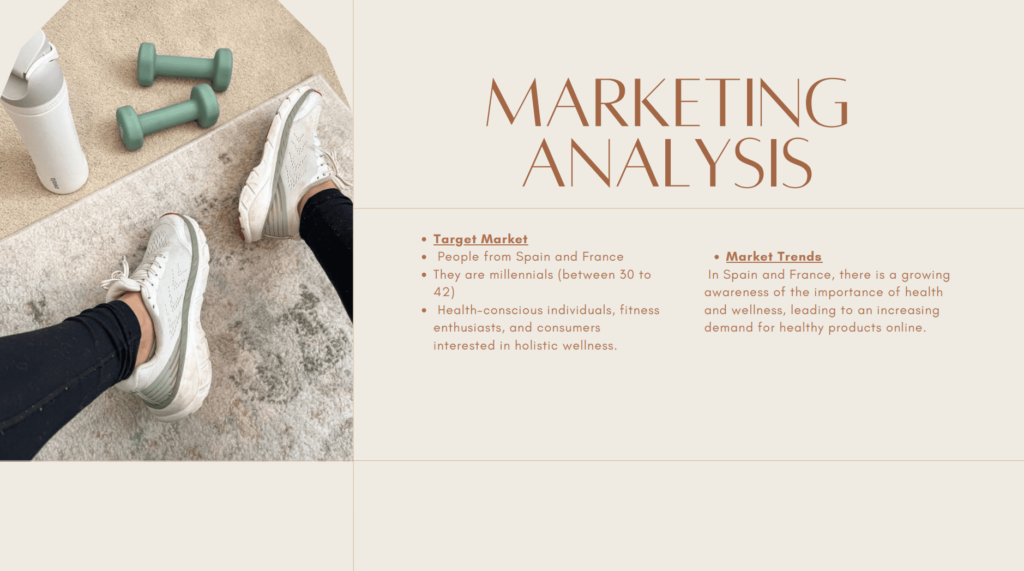 Slide of marketing analysis