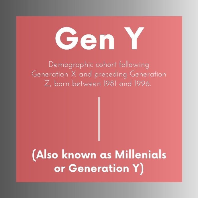 small definition of generation Y